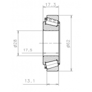 SNR EC 43082 S01 H206 (EC 42229 U01) ( 28x62x13) ΡΟΥΛΕΜΑΝ