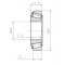 SNR EC 43082 S01 H206 (EC 42229 U01) ( 28x62x13) ΡΟΥΛΕΜΑΝ