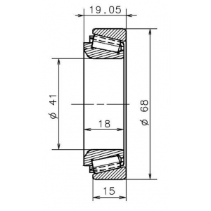 SNR EC 42320 S01 H106(EC12694 S02H106) (41x68x19/15)(NP537150/32008) ΡΟΥΛΕΜΑΝ