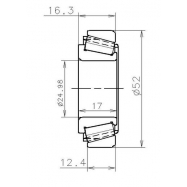 SNR EC 42224 S01 H206 (EC 41444)(022178-718852)(25x52x17/12) ΡΟΥΛΕΜΑΝ