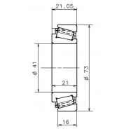 SNR EC 42217 S01 H206(U 01) (41x73x16/21) ΡΟΥΛΕΜΑΝ