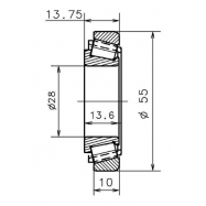 SNR EC 42193 YS02 H206 (EC42192 U01))(28x55x10/13.5) ΡΟΥΛΕΜΑΝ