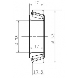 SNR EC 41025 H106=JL 69349/69310 A (38x63x17)PLASTIC CAGE ΡΟΥΛΕΜΑΝ