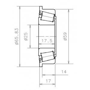 SNR EC 40987 H206 (25x59/66x17,5) ( EC 12567 ) ΡΟΥΛΕΜΑΝ