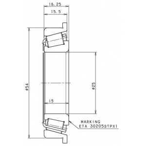 SNR EC 35116 (25x54/59x19) (CR05A22) ΡΟΥΛΕΜΑΝ