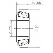 SNR EC 12890 S11 H206 (25,3x60x19,5) ΡΟΥΛΕΜΑΝ