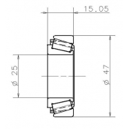 SNR 32005 VS02 H100 (25x47x15) ΡΟΥΛΕΜΑΝ