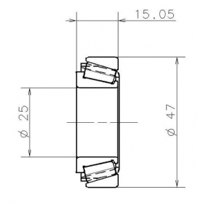SNR 32005 VS02 H100 (25x47x15) ΡΟΥΛΕΜΑΝ