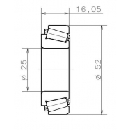 SNR EC 12557 S02 H206 (25x52x16) ΡΟΥΛΕΜΑΝ
