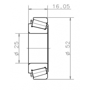 SNR EC 12557 S02 H206 (25x52x16) ΡΟΥΛΕΜΑΝ