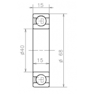 SNR AB 12831 (40x68x15) ΡΟΥΛΕΜΑΝ